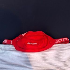 Red supreme Waist Bag